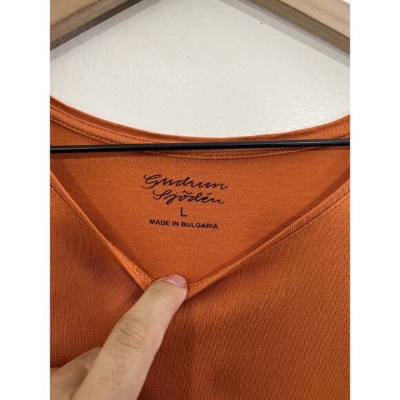 Gudrun Sjoden Top Tee L Lagom Minimalist Quiet Luxury Scandi Lagenlook Basic Y2K - Picture 5 of 13